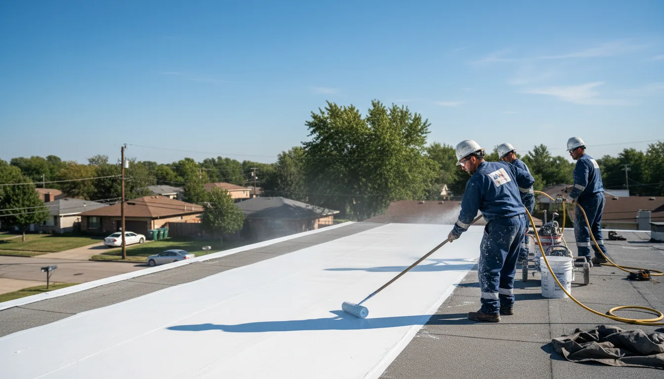 Commercial roof coating in Keystone, IA near me
